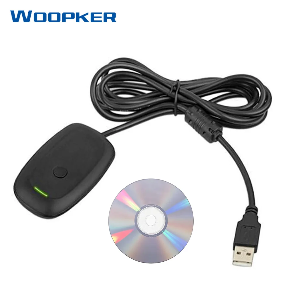Беспроводной игровой приемник для контроллера XBox 360 USB геймпад адаптер ПК с CD