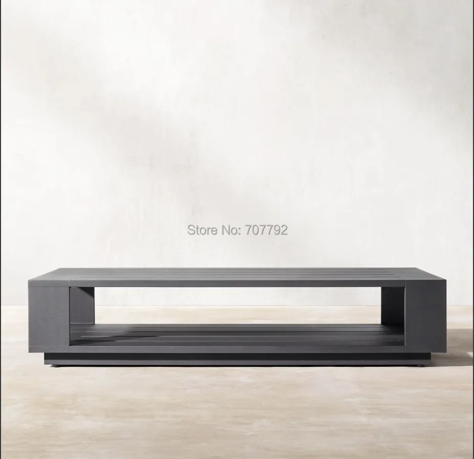 Outdoor Patio Garden Balcony Classic Aluminum Coffee Table - Outdoor Patio Garden Balcony Classic Aluminum Coffee Table