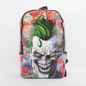 

IVYYE Suicide Squad Fashion Anime PU Backpacks Soft Leather School Backpack Casual Bags Student Travel Knapsack Unisex New