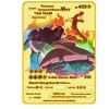 English Pokemon Card Charizard Venusaur Max Vmax Gx Gold Pokemon Gold Metal Card Collection Tag Team Sword And Shield Original 1