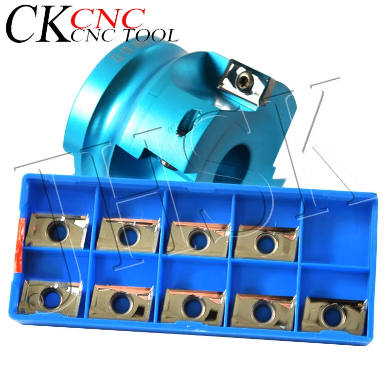 Al 400R-100-22-6F 10× APKT1604PDFR-MA3 H01 CNC Indexable Face End Mill Cutter