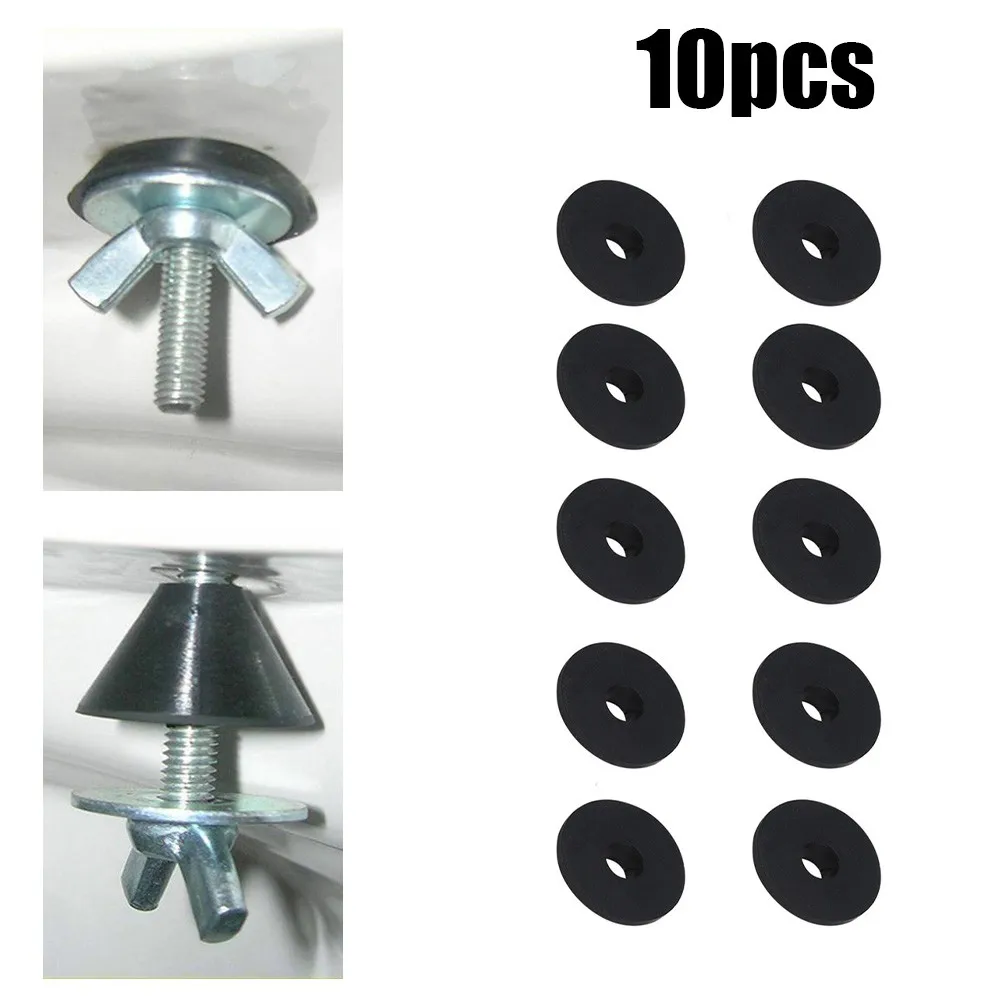 10*Non Slip Rubber Fittings To Fix Loose Toilet Seats 6mm & 8mm Unique
