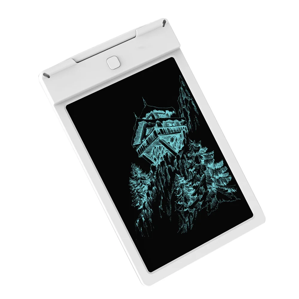 Efex Intelligence 4 цвета доска планшет креативный lcd вручную нарисованный рисунок портативный 9 дюймов один ключ Erasure Memo - Цвет: White