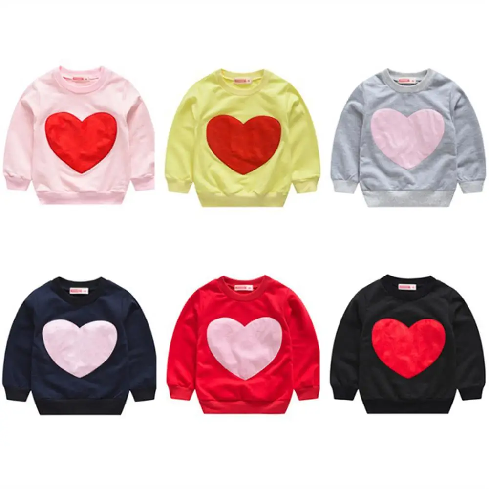 

Baby Heart Shape Hoodie Cute Kids Fashionble Pullover Hoody Emmababy Fashion Baby Kid Girl Pullover Long Sleeve Sweaters