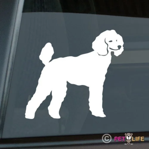 

Poodle Sticker Die Cut Vinyl - v2 standard window decal