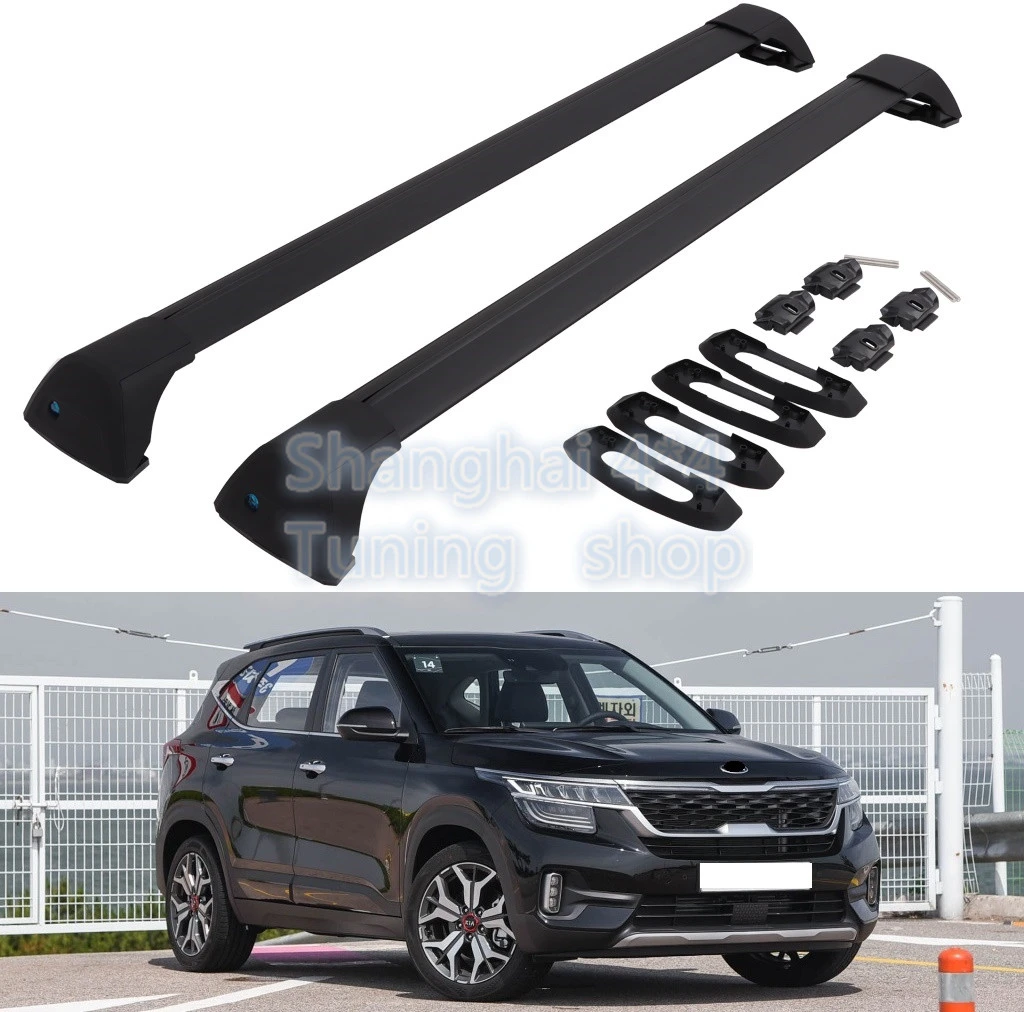 OMAC Crossbars For Kia Seltos 20212023 Roof Rack Aluminum Black 165