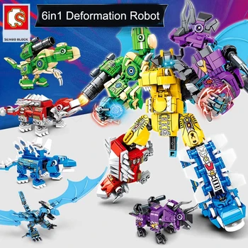

648pcs Steel Mecha 4 In 1 Transformation Robot Creator Building Blocks Sets Bricks King Kong Assemble Educational Toys For Kids