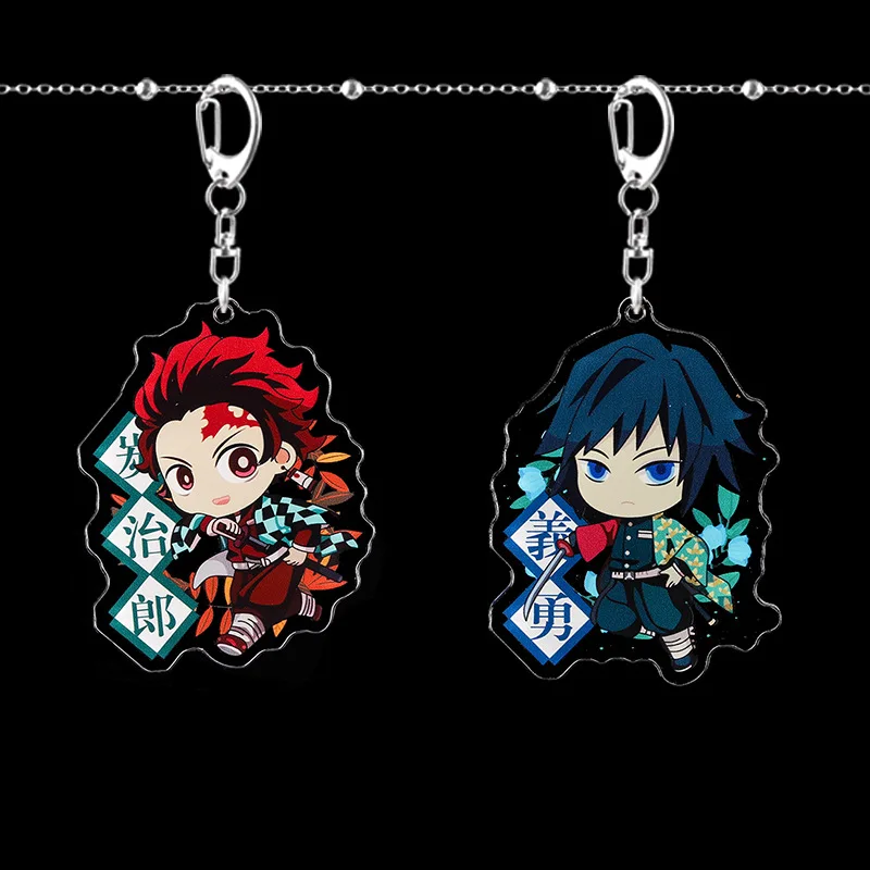 Аниме Демон Истребительница Kimetsu без Yaiba камадо Tanjirou брелок для ключей со значком