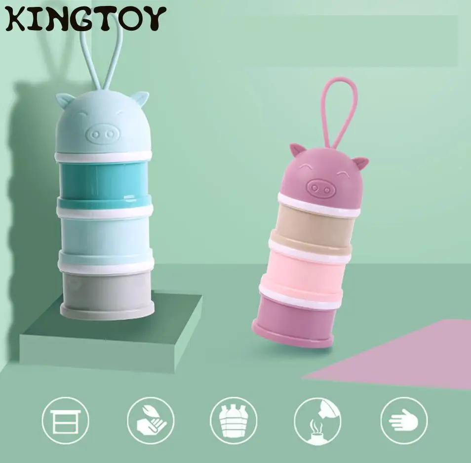 

Baby Milk Powder Box 3 Layer Milk Box Food Snack Box Milk Powder Container Storage Box Kid Formula Milk Feeding Container