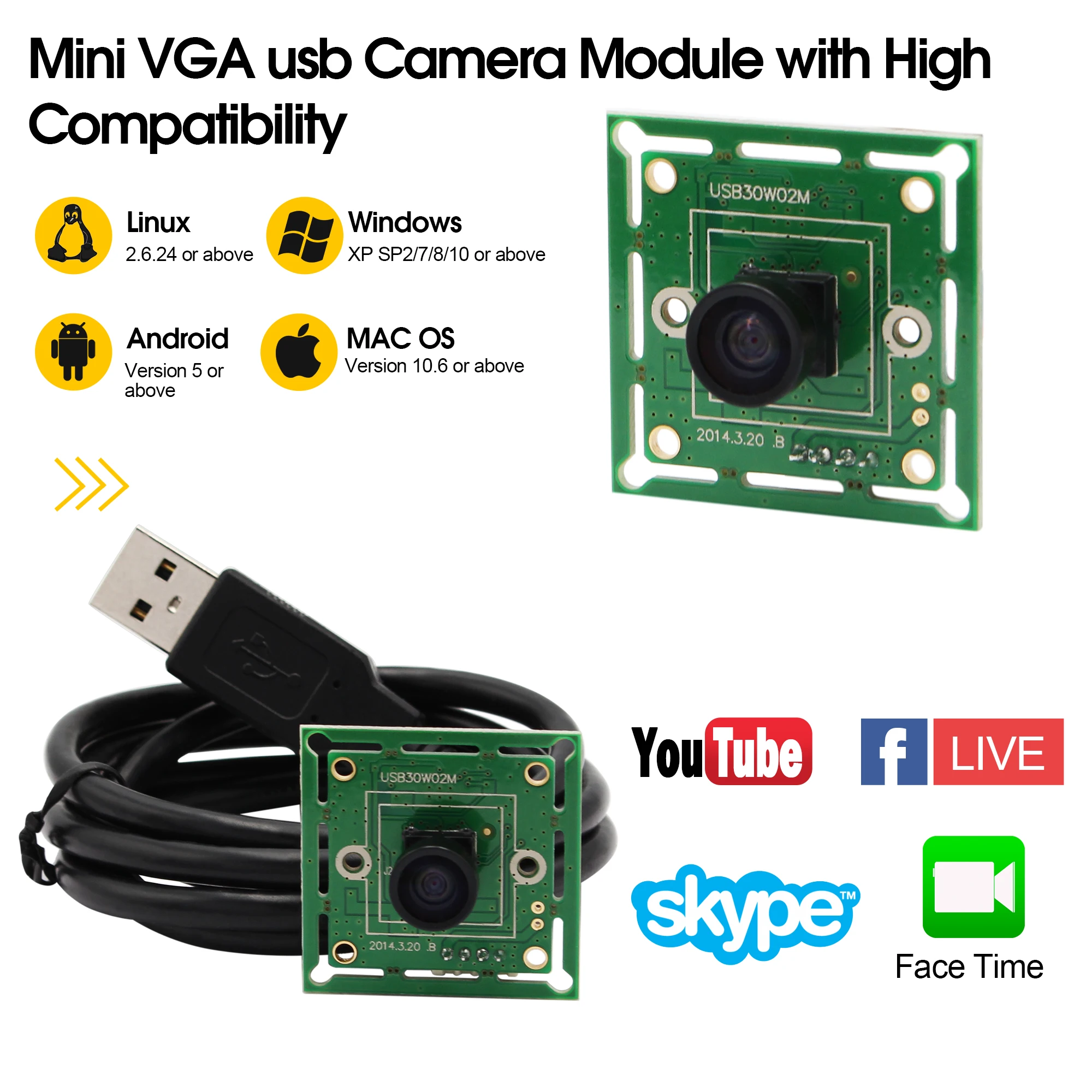 Мини плата MJPEG для камеры 0 3 МП 32*32 мм 60fps 640x480 CMOS OV7725 Micro VGA модуль безопасности usb