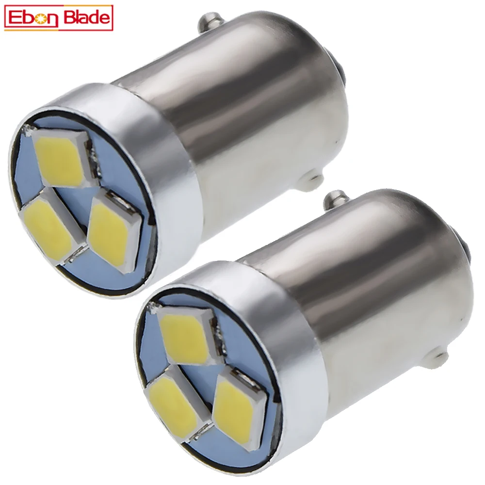 

2Pcs BA9S T4W LED Car Lamp 6v 12v BAX9S H6W BAY9S H21W Auto Interior Dome Map Light Side Wedge Reverse Parking Bulb White 6000K