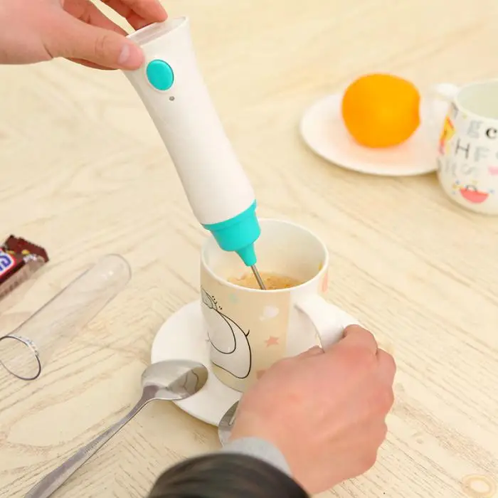 Мини электрический взбиватель яиц с крышкой перезаряжаемые напитки вспениватель молока венчик мешалка для крема инструмент для приготовления пищи JS22