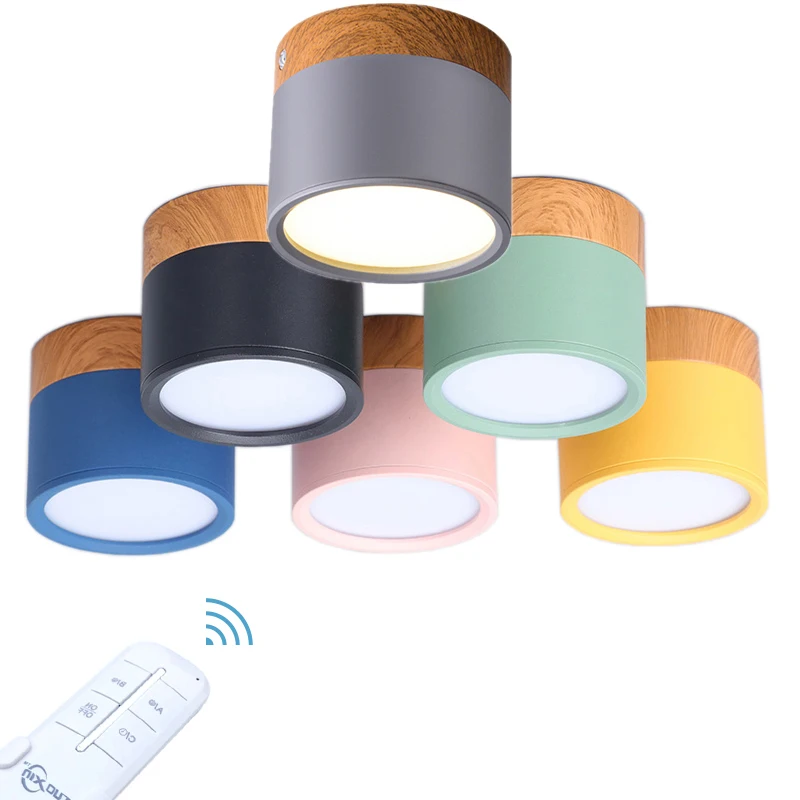 LED-Ceiling-Lights 7W 15W Modern Downlight Nordic Iron Art Surface Mounted Living Room Bedroom Aisle Lamp AC 110V-220V