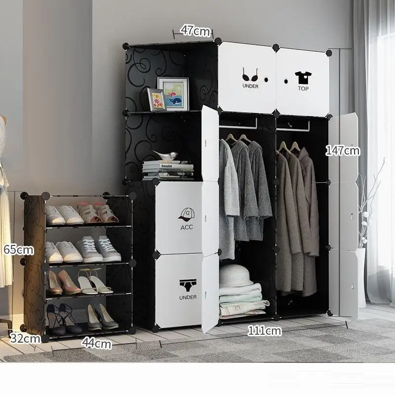 Armoire Rangement Szafa Armario Ropa Armadio Guardaroba Mobilya Mueble De Dormitorio Bedroom Furniture Closet Cabinet Wardrobe - Цвет: Version AJ