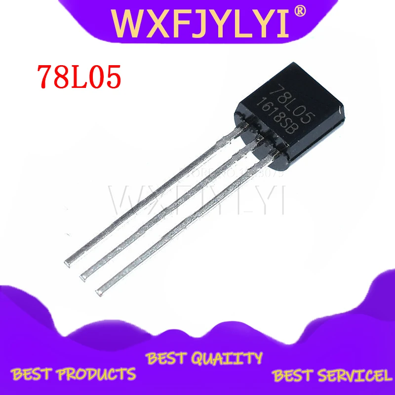 100pcs/lot New 78L05 L78L05 Voltage Regulator 7805 TO-92 | Электронные компоненты и принадлежности