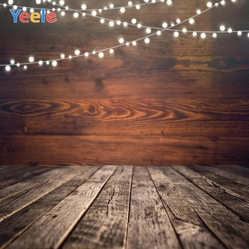 

Christmas Backdrop New Year Wood Board Light Bokeh Baby Birthday Party Custom Vinyl Photography Background For Photo Studio