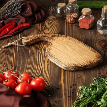 

"Curved" cutting and serving board, 36 x 17 cm, solid oak
