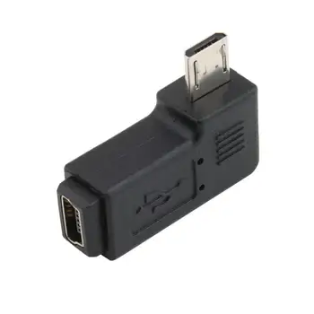 

1pcs 90 degree Right Angled Mini USB 5Pin Female To Micro USB Male Data Sync Adapter