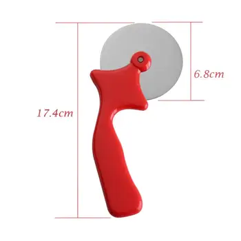 

Cake Roller Knife Wooden Handle High Temperature Resistant Dough Pizza Cutter Plastic Pie Waffle Stainless Steel Meat Cutter