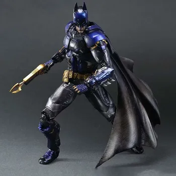 

29cm Play Arts Kai Super Hero Batman blue Arkham Knight Anime Action Toy Figures Pvc Model Collection Original Box