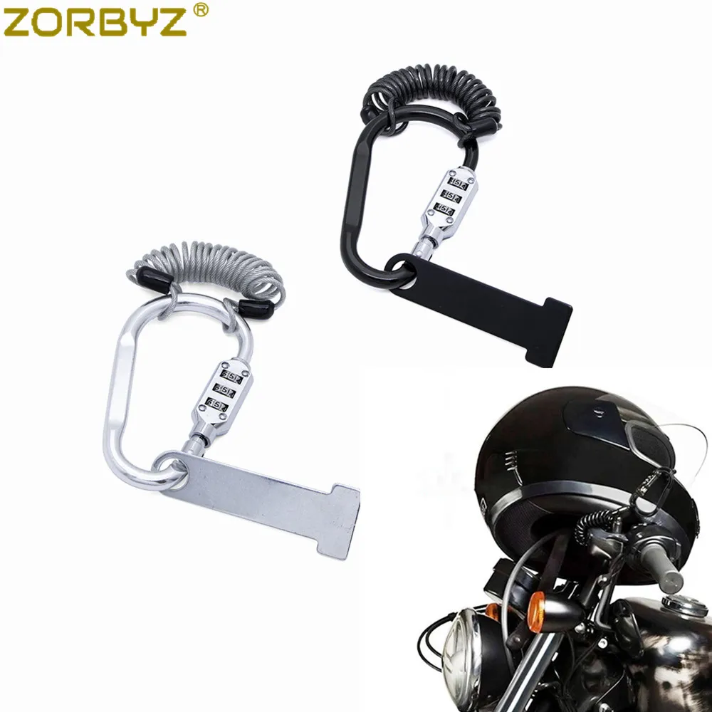 Замок для мотоциклетного шлема ZORBYZ Т-образный 3-значный комбинированный кабель |