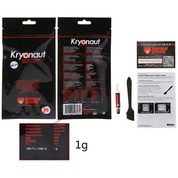 

Thermal Grizzly Kryonaut CPU processor Heatsink fan Thermal compound Cooling Thermal Grease/ cooler paste 12.5 W/mk