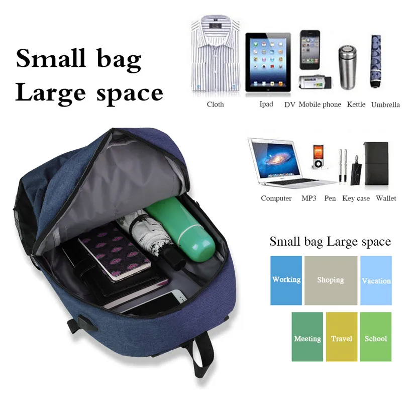  LOOZYKIT Men Backpack Laptop Bag Brand 15.6 Inch Notebook Mochila Male Waterproof Back Pack Backbag - 4000053150885