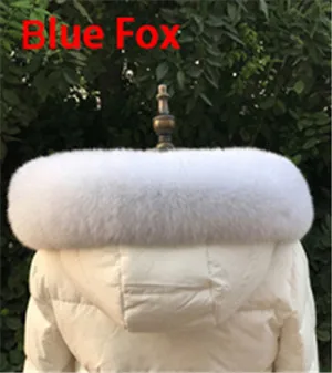 Genuine Fox Fur Scarves Collar Winter Natural Real Fox Fur Collar Scarf for Women coat Warm Hood Fur Scarf shawl Female - Цвет: 3