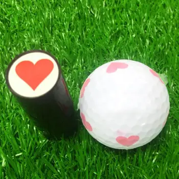 

1Pcs Color Random Plastic Silicone Golf Ball Stamper Stamp Seal Stamper Print Impression Prize Golf Ball Marker