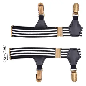 

1Pair Elastic Mens Sock Remains Leg Suspenders Garter Clip Buckle Non-slip Clamp