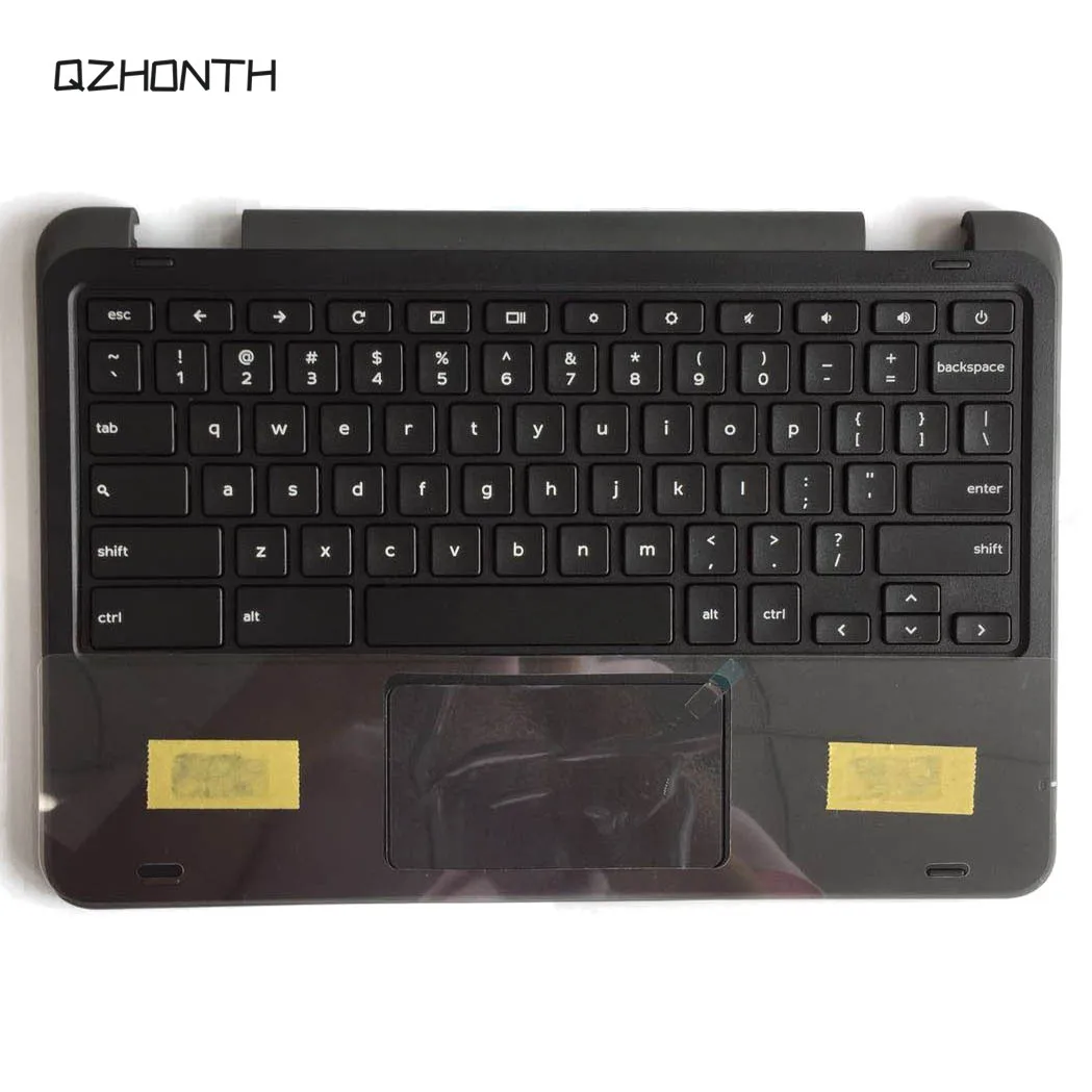Laptop New For DELL Chromebook 11 3189 Palmrest Top Case with Keyboard Touchpad 00YFYXLaptop