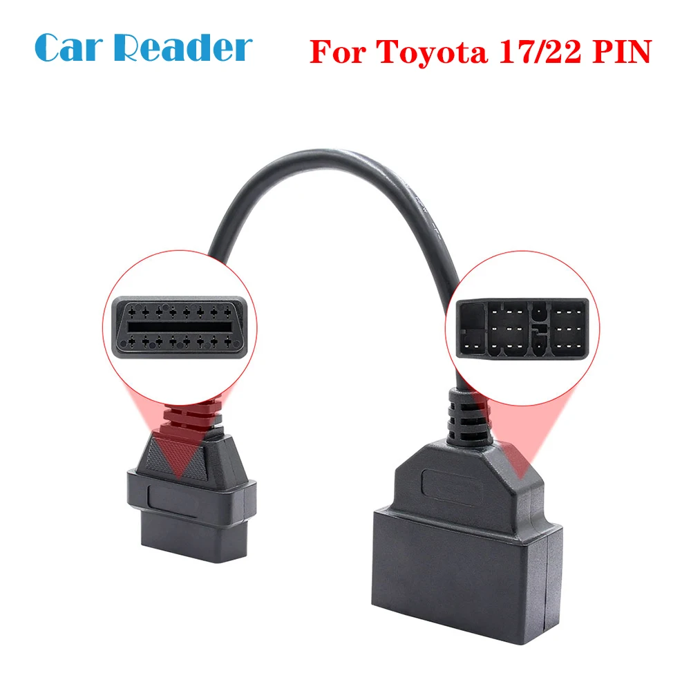 OBD к OBD2 кабель адаптер для Toyota 22Pin/17pin к 16Pin OBD адаптер к OBDII разъем