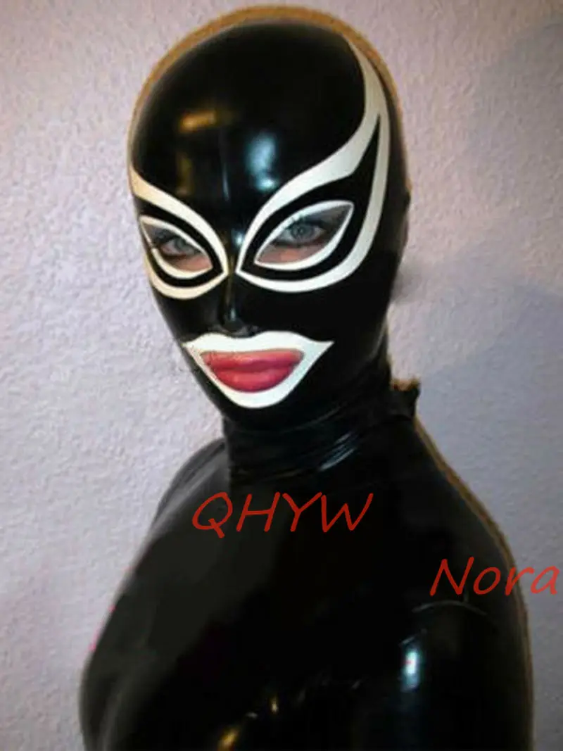 

Sexy Handmade Latex Face Mask for Female Exotic Latex Full Breath Hoods Mask Cekc Lingerie Uniform