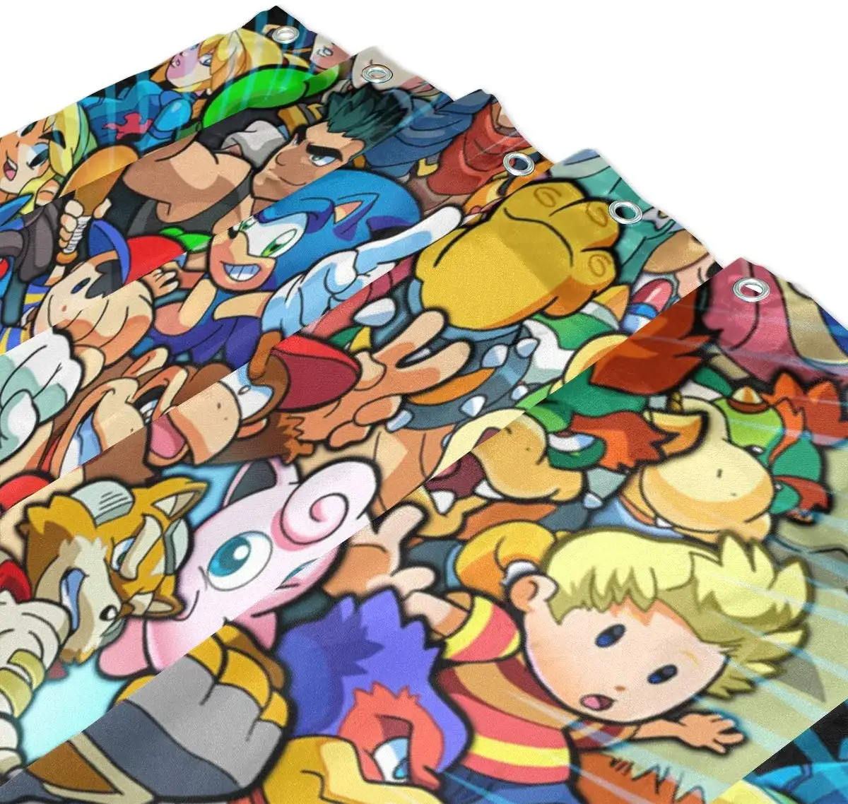 Легенда Супер Марио Smash Bros Кирби занавеска для душа