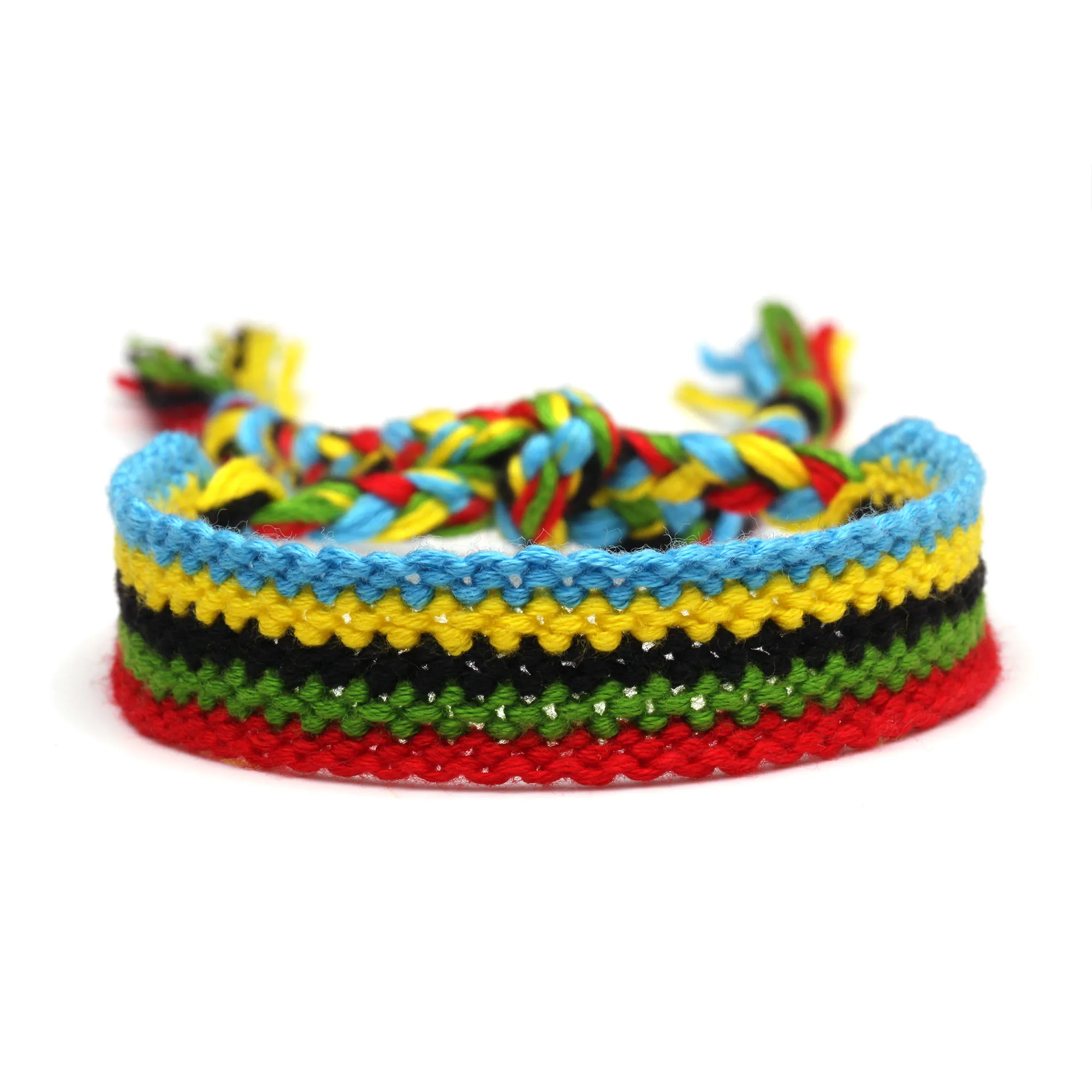 Boho Zipper Woven Friendship Bracelet Women Men Brazilian Hippie Blue Yellow Black Green Red Five Color Streak Jewelry Present |