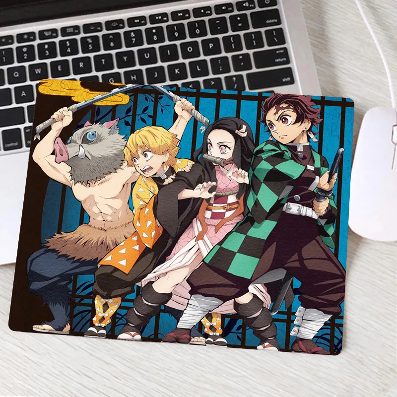 XGZ Kimetsu No Yaiba Аниме настольный коврик игровой коврик для мыши игровая скоростная клавиатура маленький коврик для ноутбука ПК ноутбук стол - Цвет: Фиолетовый