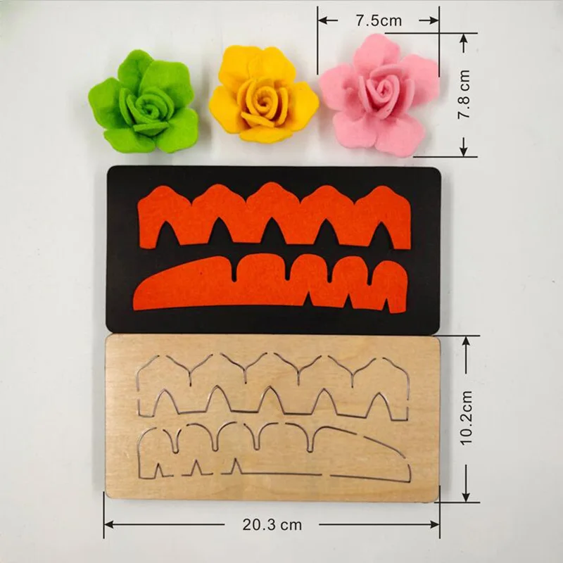 3D свернутые цветы деревянные режущие штампы формы для DIY бумажные карточки