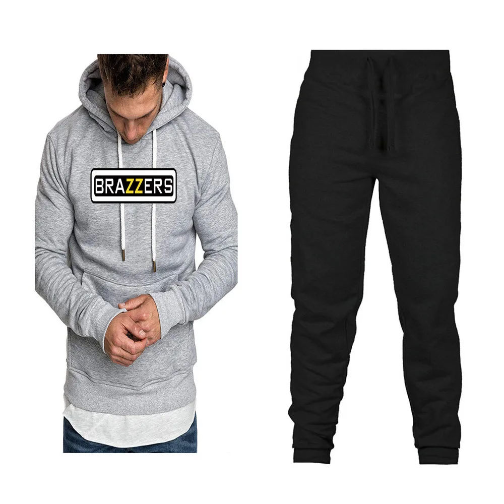 

Fashion Brand Men And Women Mixed Colors Hoodie Hoodie Spring And Autumn Set plus Velvet Printed Coat Hoodie Sports Set