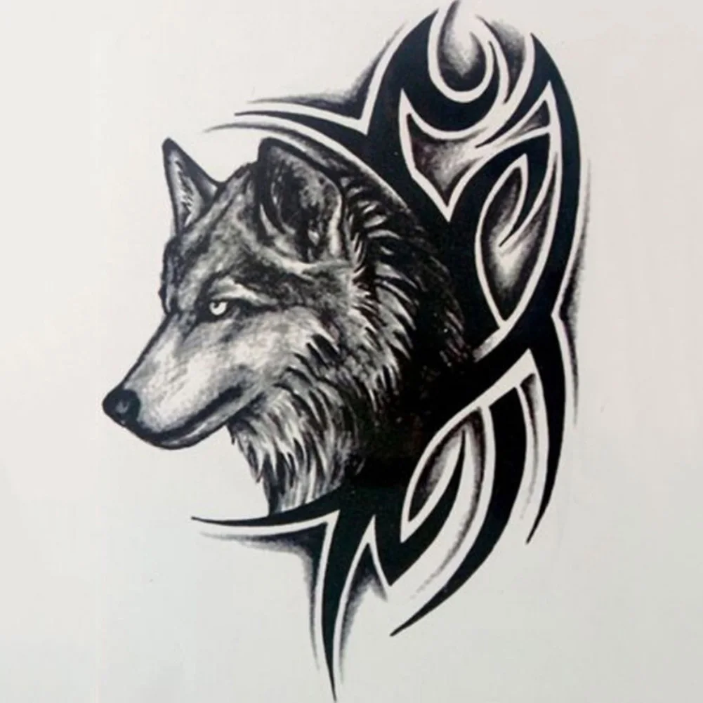 Water Transfer fake tattoo Waterproof Temporary Tattoo sticker men women wolf tattoo flash tattoo