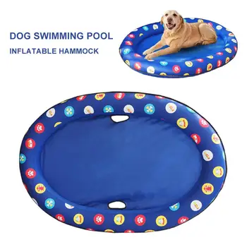 

Dog Pool Float Pet Hammock Float Swimming Pool Float Hammock Inflatable Hammock Spring Summer Swimming Ring Dog Swimming Pool #2