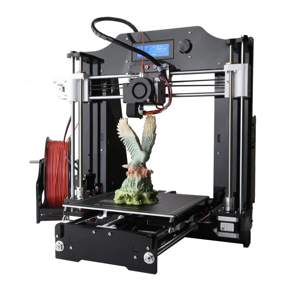 ЖК-экран дисплей 3d принтер машина большой размер печати DIY 3d принтер набор Профессиональная высокоточная печать США/ЕС штекер