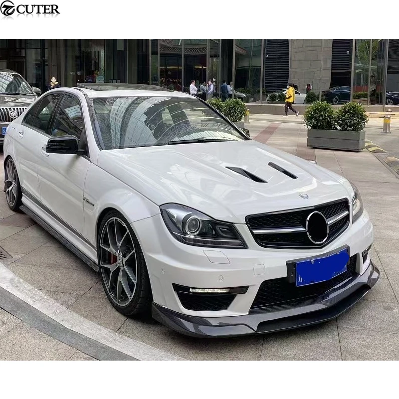 W204 Real C63 Amg 507 Style Carbon Fiber Engine Hoods Auto Car Bonnet for  Mercedes Benz W204 C63 08-14