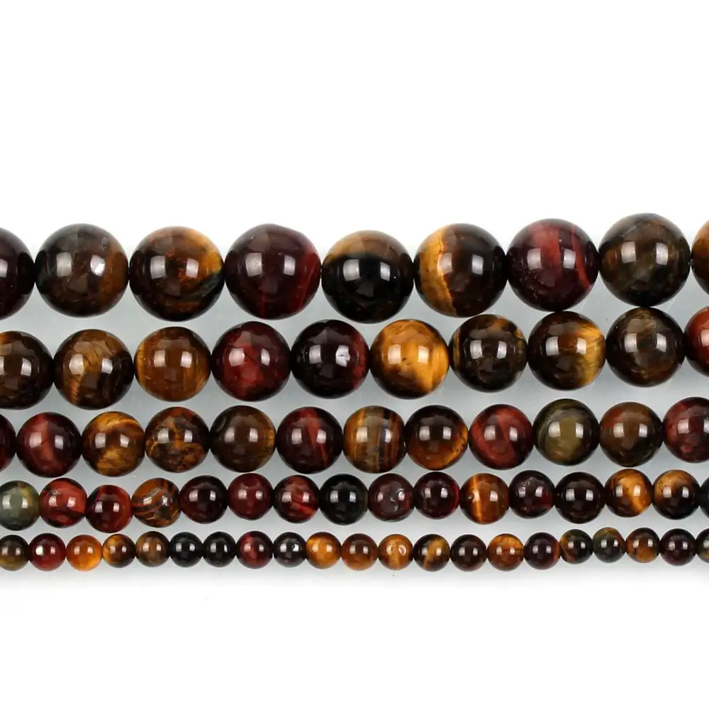 tiger eye Натуральный камень Бусины Круглый полный прядь целебные агатовые бусины для самостоятельного изготовления ювелирных изделий браслет ожерелье 4-12 мм - Цвет: tiger eye