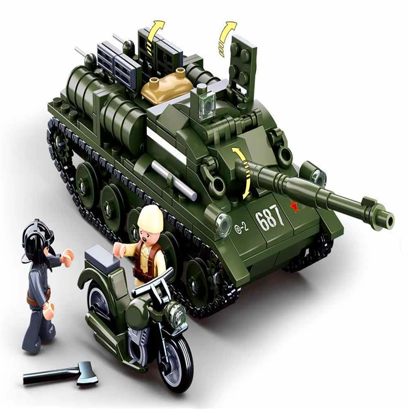0687 338 шт. Детский конструктор танк|toys for|educational toys for childrentoys children |