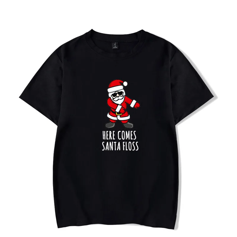 

Funny Santa Claus Printed Unisex Short Sleeve T-shirt Cotton Fashion Summer Tee Tops Costume