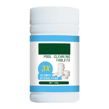 

100pcs Multifunctional Purify Water Effervescent Clarifiers White Spa Swimming Pool Cleaning Tablet Home For Hot Tub Pills