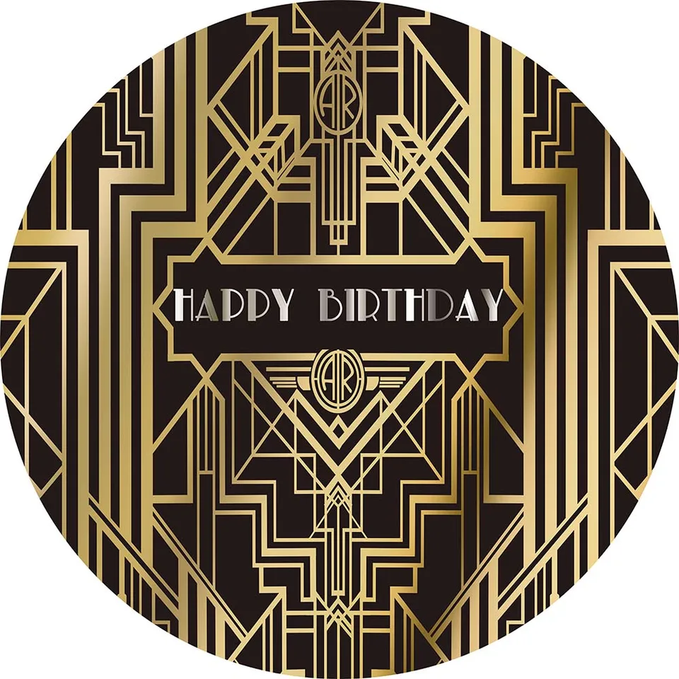 MOCSICKA Gatsby fond rond années 1920 rétro fête décors photographie thème  anniversaire bannière - AliExpress, image size:960x960