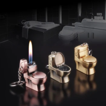 

Mini Creative Cute Lighter Keychain Cool Candle Torch Butane Lighter Men Gift Metal Refillable Gas Lighters Gadgets For Men