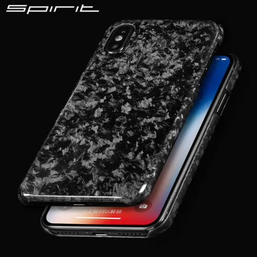 Для iPhone X мобильный чехол для телефона кованый композитный из настоящего углеродного волокна