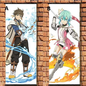 

Anime Poster Tales of Zestiria Sorey Mikleo Wall Scroll Painting Art Prints Home Room Decoration Long 105*40